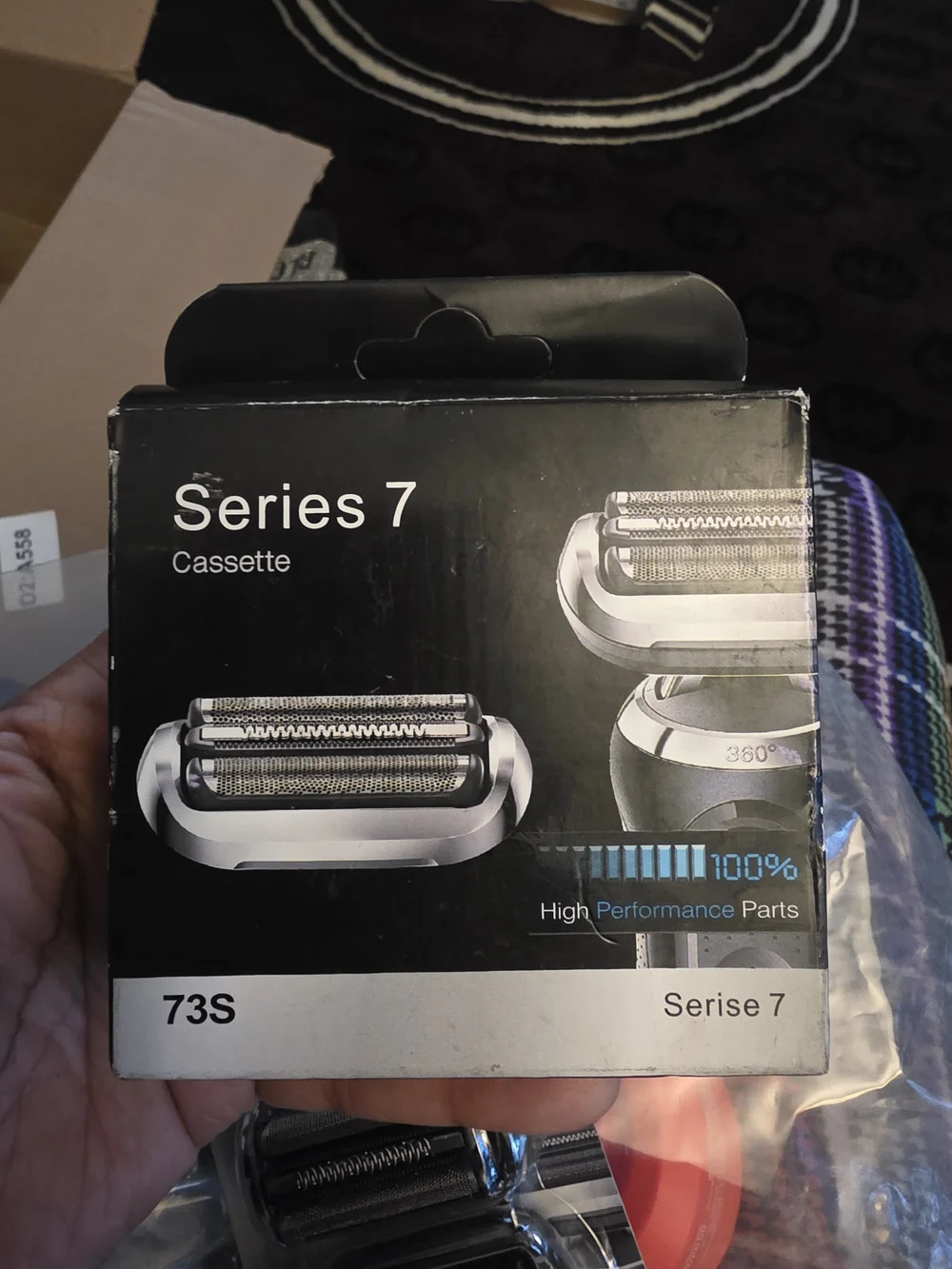 Series 7 Replacement Shaver Cassette Head - Black/Silver